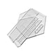 thumbnail image 4 of Plantilla acrílica para bolso de hombro, plantilla duradera hecha a mano para bolso, regla, plantillas de cuero de retazos para edredones artesanales, 4 of 9