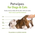 thumbnail image 3 of PetWipes Petkin 200 toallitas a base de plantas para perros y gatos, 3 of 7
