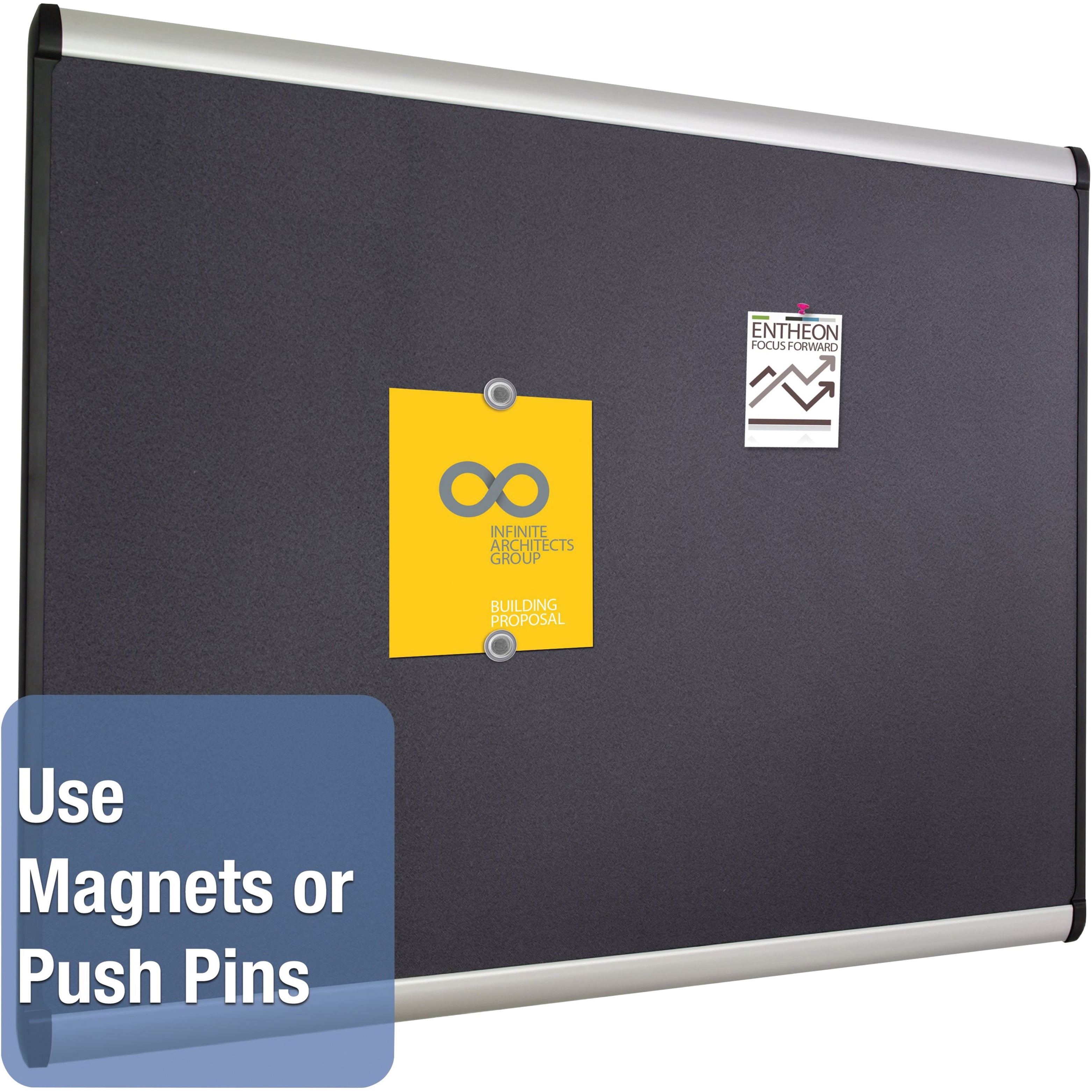Quartet, QRTMB543A, Prestige Plus Magnetic Bulletin Board, 1 / Each