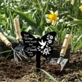 thumbnail image 4 of Butterfly Shaped Hummingbird Flowers Garden Stake Memorial Remembrance Plaque Stake for Cemetery Acrylic Grave Stake Waterproof Sympathy Garden Stake for Yard Grave Cemetery, 4 of 9