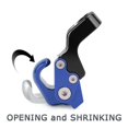 thumbnail image 4 of Motorcycle Luggage Bag Hook Hanger 10.5mm Aluminum Alloy Versatile Secure Fixing Claw Shaped Helmet Hook for C400GT C400X CE04 Blue, 4 of 5