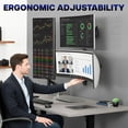 thumbnail image 3 of VIVO Pneumatic Triple Ultrawide Monitor Wall Mount for up to 49" Screens, 3 of 8