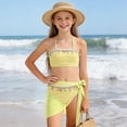 thumbnail image 6 of CAUYDY Children Girls Teen Girls Summer Swimsuit 2 Piece Bathing Suits Cute Bikini Tankini Sets with Cover Ups Beach Skirt for Kid 7T 8T 9T 10T 11T 12T 13T (Sizes 9-10 Years,D01-Yellow), 6 of 7