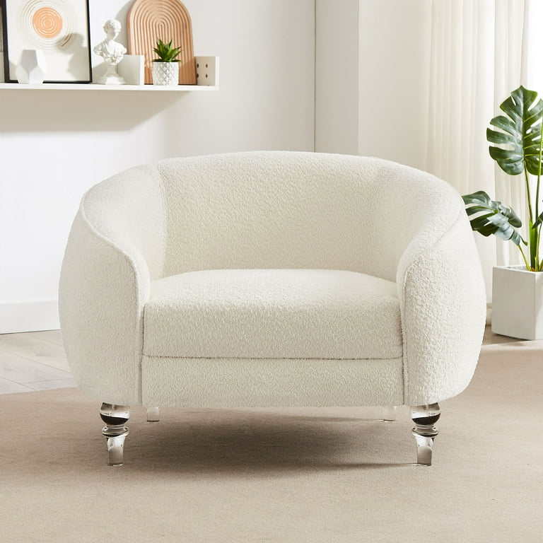 VANOMi 38.2 Extra Wide Round Barrel Arm Chair Accent Chair for