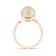 thumbnail image 2 of ANGARA Golden South Sea Cultured Pearl Solitaire Bypass Ring in 14K Rose Gold for Women | June Birthstone, Birthday, Anniversary, Jewelry Gift for Women | Pearl Ring, 2 of 7