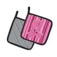 thumbnail image 2 of Caroline's Treasures Breast Cancer Awareness Ribbon Face Pair of Pot Holders, 2 of 2