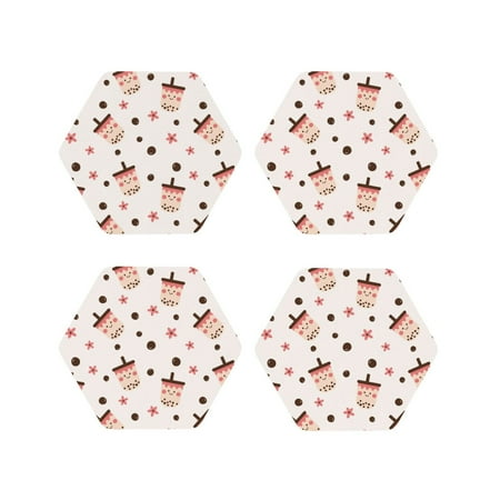 

Leather Coasters with Heat-resistant for Drinks milk tea No.804 -标题2 Hexagon