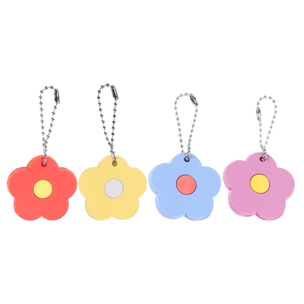 Nestingho 4Ud Cubiertas Para Llaves De Casa Con Floral En PVC Color Surtido Para Protección Y Estilo