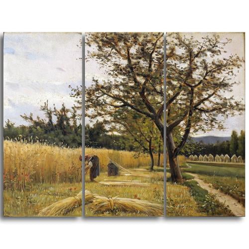 Design Art Joaquim Vayreda Reaping Canvas Art Print Walmart Com Walmart Com