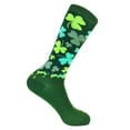 thumbnail image 4 of Women's Lucky Shamrock Socks Funny St Patricks Day Green Novelty Crazy Fun, 4 of 7