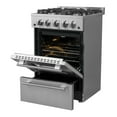 thumbnail image 3 of Forno Breno 24-Inch Freestanding Gas Range, Compact Design, Energy Efficient, 3 of 5