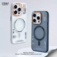 thumbnail image 2 of Funda de teléfono mate magnética para iPhone 13, 12, 15, 14 Pro Max, Magsafe 15 Pro, carga inalámbrica, protección contra caídas esmerilada, 2 of 5