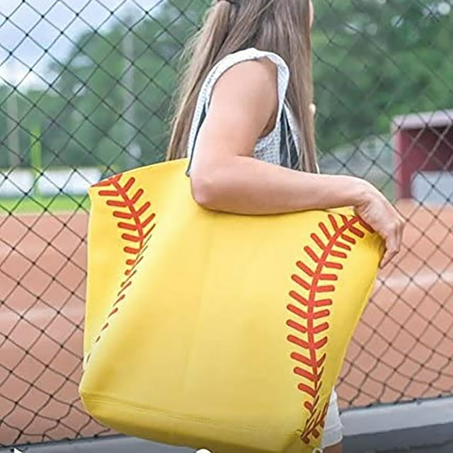 Bolsa de lona de fútbol para mujer, bolsa deportiva de playa, informal, de gran tamaño, práctica para ir de compras y trabajar.