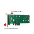 thumbnail image 4 of Vantec Adaptador M.2 Nvme + M.2 Sata Ssd Pcie X4 (Ugt-M2Pc200) Verde, 4 of 5