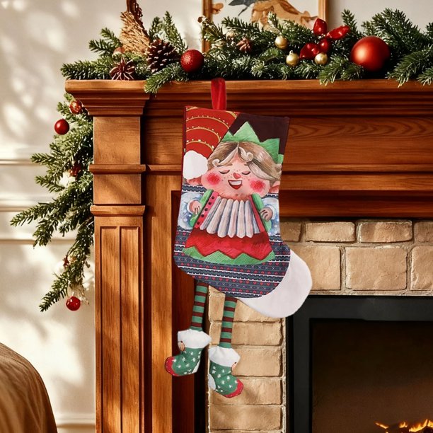 Calcetines navideños de Navidad, adornos navideños, calcetines navideños, bolsas de regalo, enanos, ancianos, muñecos de nieve, elfos, bolsas de dulces navideños, decoraciones de Halloween, decoración