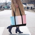 thumbnail image 4 of FORMRS Canvas Laptop Tote Bag for Women with 15.6" Computer Compartments Shoulder Handbag, Light Pink Gradient, 4 of 7