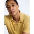 thumbnail image 5 of Free Assembly Men's Textured Polo Sweater with Short Sleeves, Sizes S-3XL, 5 of 7