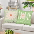 thumbnail image 4 of Green Spring Pillow Covers 20x20 Inch Set of 4 Farmhouse Spring Summer Decor Hello Sunshine White Daisy Floral Home Sweet Home Love Lives Here Pillows Decorative Throw Pillow Cases, 4 of 6