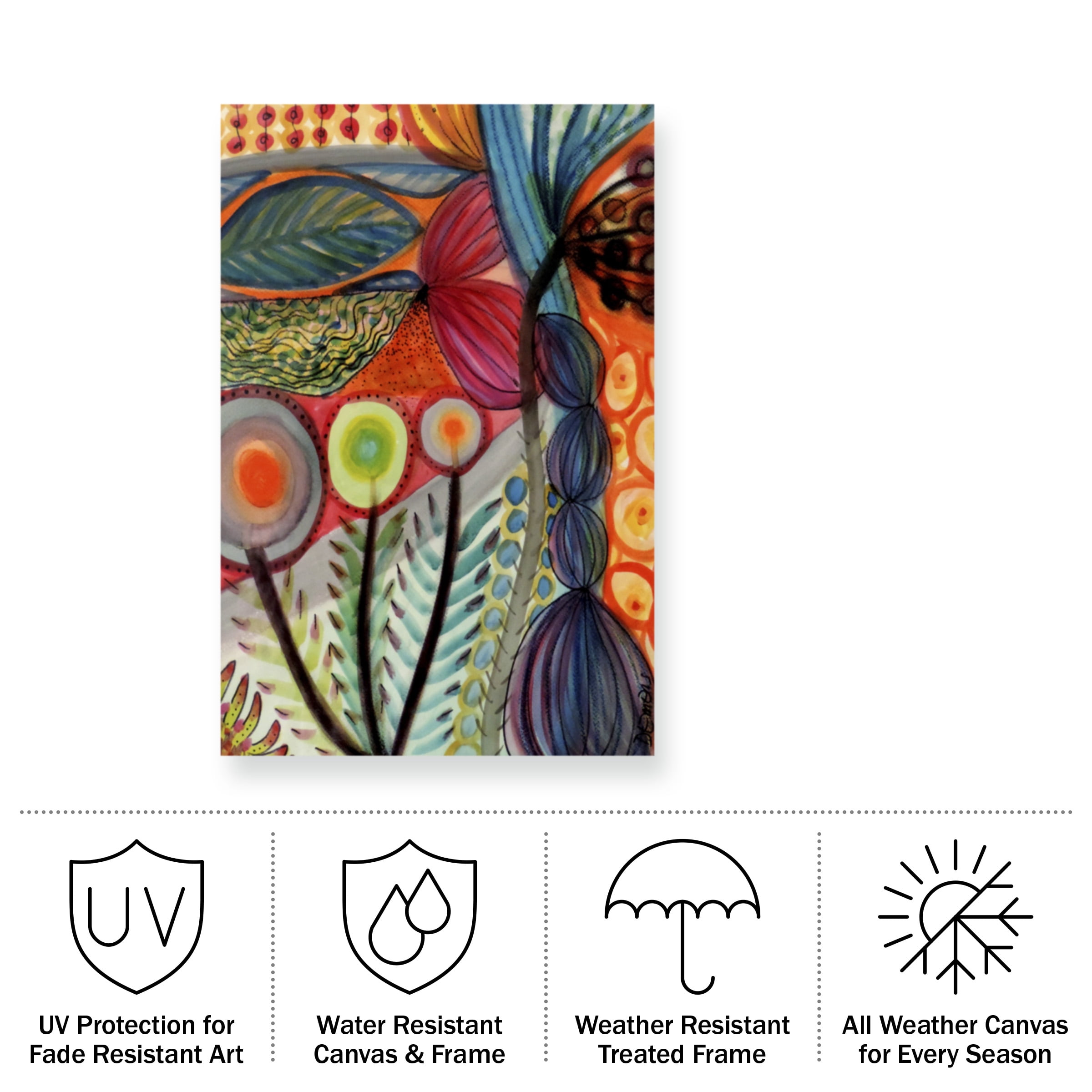 Sylvie Demers 'Vivaces' Outdoor All-Weather Wall Decor