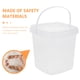 thumbnail image 3 of ColoMX 6 piezas de cubo transparente con cubo de comida para tapa para helado té de té fruta de té yogurt 1l, 3 of 8
