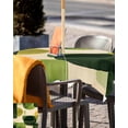 thumbnail image 5 of Hokiten Outdoor Tablecloths with Umbrella Hole & Zipper, Green Geometric 60x60 Inch Square Tablecloths, Abstract Middle Century Artwork Waterproof Table Cloth, Patio/Pool/Picnic Table Covers, 5 of 7