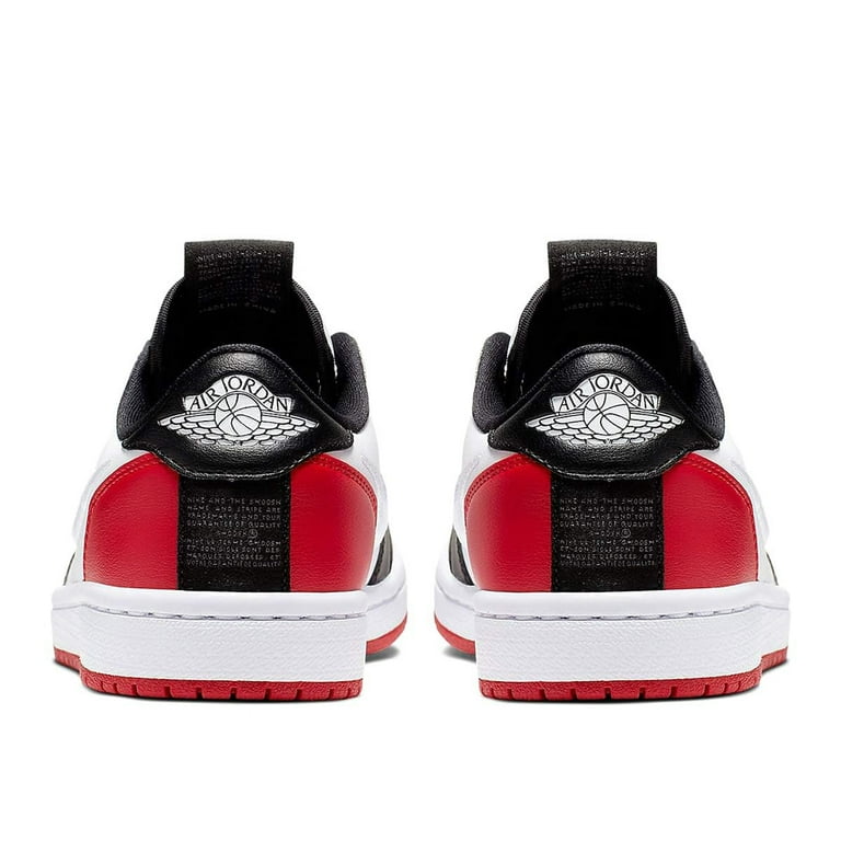 Women's air jordan 1 retro low slip black toe cheap