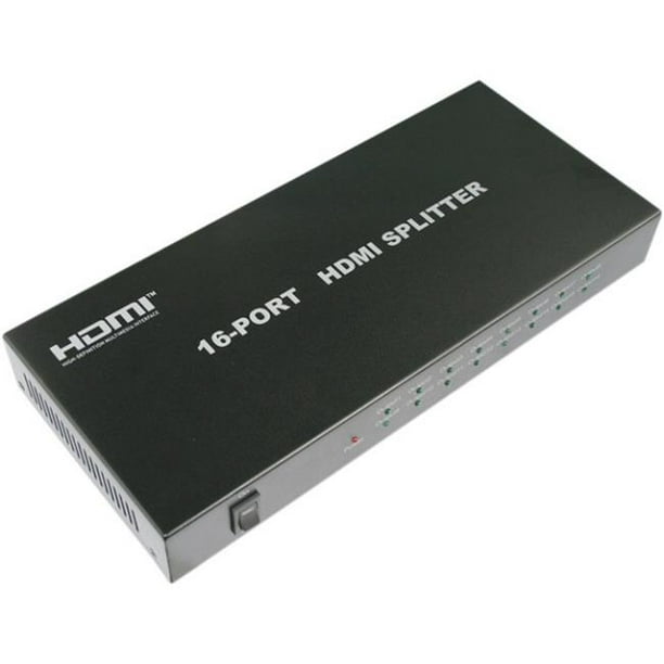 Rocksoul HM-SP12BSX16 - Diviseur Vidéo/audio - 16 x HDMI - Bureau