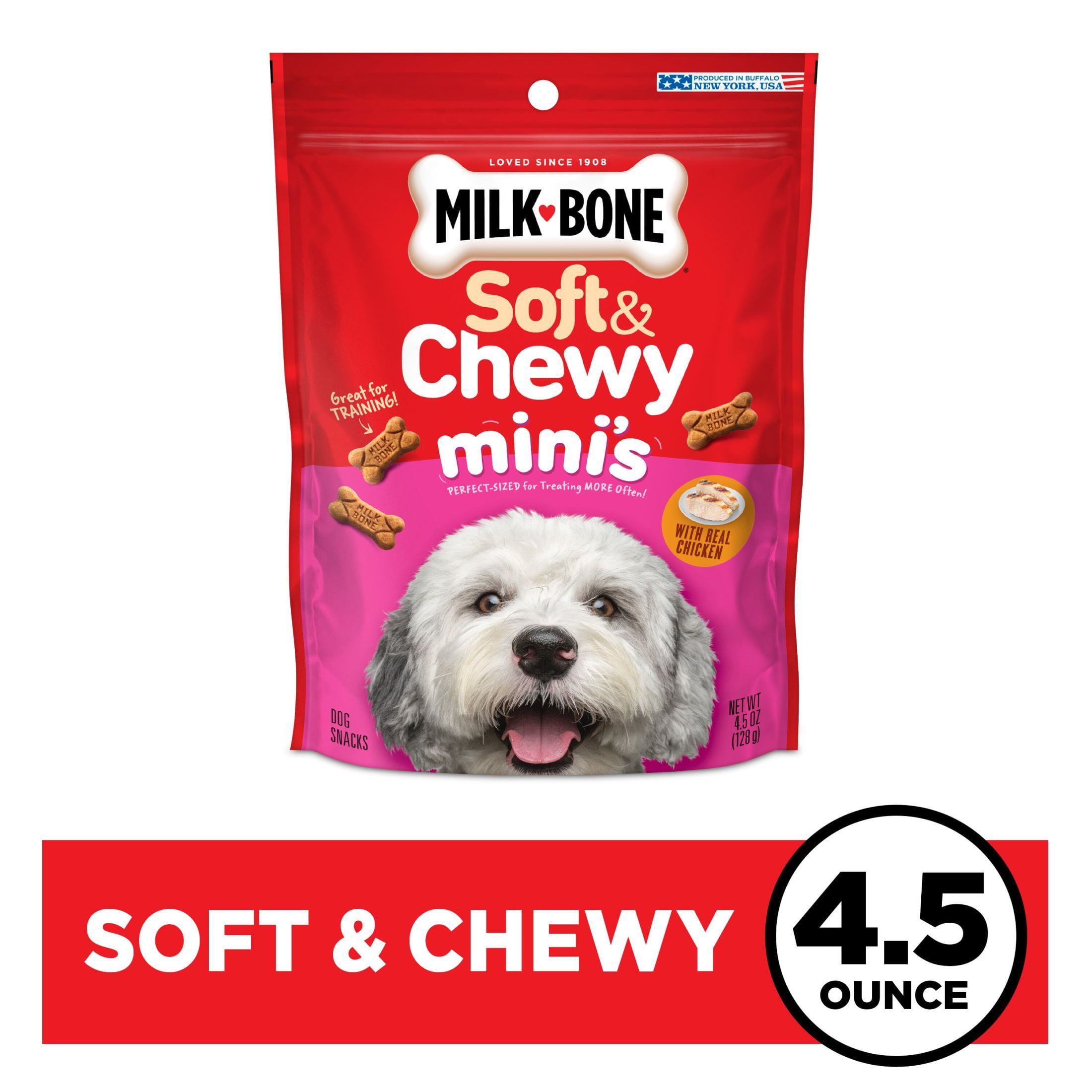 Milk Bone Soft Chewy Mini s Dog Treats Made With Real Chicken 4.5 oz