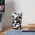 thumbnail image 6 of PAYOHTO Cow Skin Texture Print Dog Insulated Stainless Steel Tumbler 12 oz Thermos Come with Straw Kids Leak-Proof Travel Mug Cup, 6 of 7