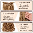 thumbnail image 5 of Looped French Curl Crochet Braids Bouncy etched Goddess Braiding Hair Extensions, 5 of 12