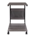 thumbnail image 6 of Seville Classics Rolling 15.7” C Shaped End Table for Living Room Sofa, Bedroom, TV Tray, Coffee with Side Pocket Storage and Rustic Ashwood MDF finish, 6 of 9