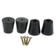 thumbnail image 1 of 4 Unids Antideslizante Muebles Almohadils pequeña sa Parachoques De Goma Pies Cónicos Alrededor De Pierna Del pequeña sa Vertical Con Tornillos Yotijar Cojín antideslizante para pies de silla de mesa, 1 of 4