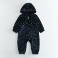 thumbnail image 4 of ABATAB Newborn Baby Snowsuit Outfit Long Sleeve Rompers with Mittens and Footies Infant Girls Boys Winter Fleece Hooded Clothes, 4 of 4