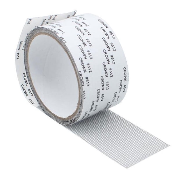 Cinta de reparación de pantalla de ventana, parche fijo, malla antiinsectos para mosquitos (gris)