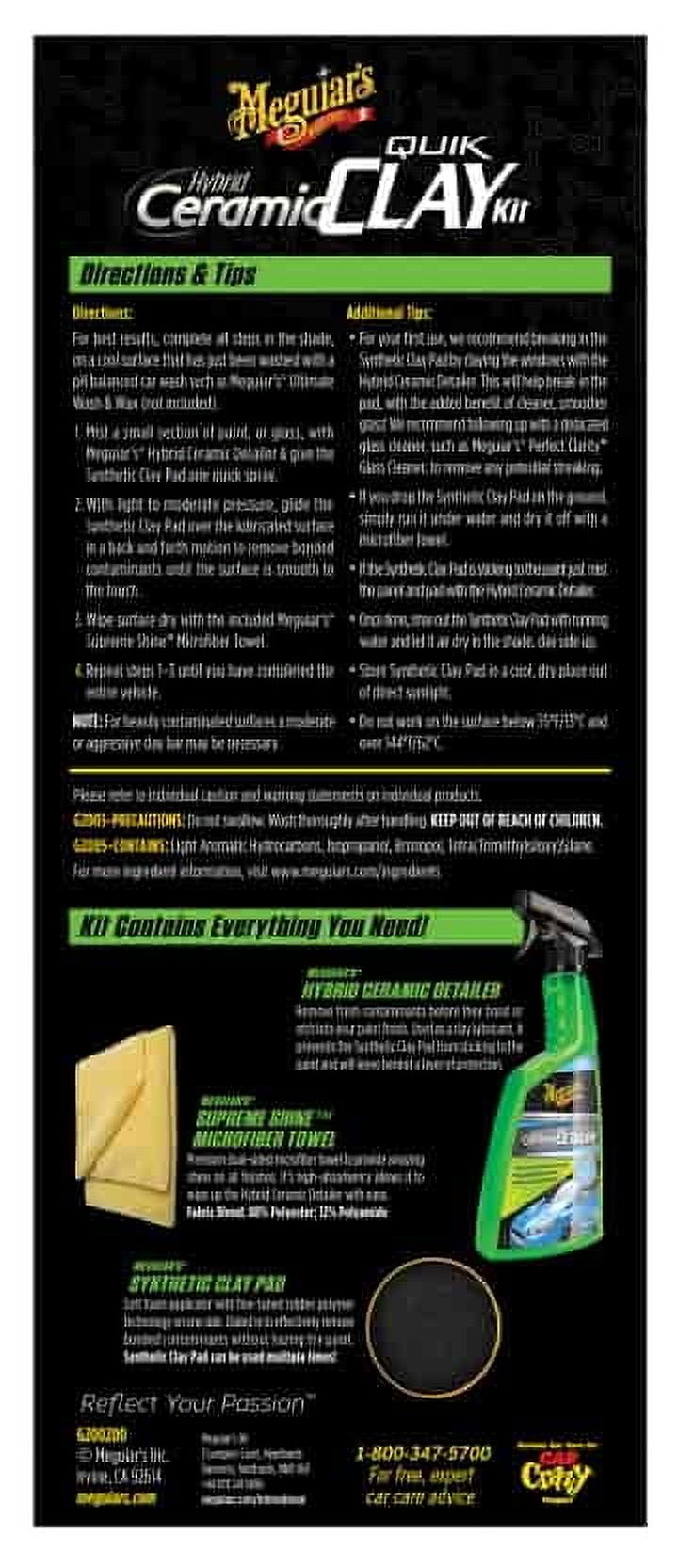 MEGUIAR'S HYBRID CERAMIC QUIK CLAY KIT