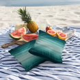 thumbnail image 5 of Outdoor Pillow Cover Ombre Green Stripes Set of 2 Waterproof Throw Pillowcases Watercolor Modern Art Decorative Patio Furniture Pillows for Couch Garden Indoor & Outdoor Use, 5 of 9
