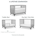 thumbnail image 6 of Evolur Acrylic Millennium 4-in-1 Convertible Crib in Pebble Grey, 6 of 16