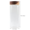 thumbnail image 5 of FRCOLOR Multi-Colored Glass Jar with Acacia Wood Cover for Kitchen Use 80x200mm 800ml, 5 of 8