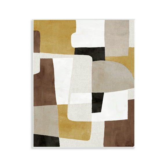 Stupell Industries Funky Boho Geometric Shapes Abstract Painting Unframed Art Print Wall Art, 11 x 14