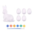 thumbnail image 1 of Kit de pintura de Pascua listo para pintar tus propias figuras, adornos creativos, arte y manualidades de Pascua para niños, suministros de 5 huevos, 1 of 7