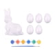 thumbnail image 1 of Kit de pintura de Pascua listo para pintar tus propias figuras, adornos creativos, arte y manualidades de Pascua para niños, suministros de 5 huevos, 1 of 7