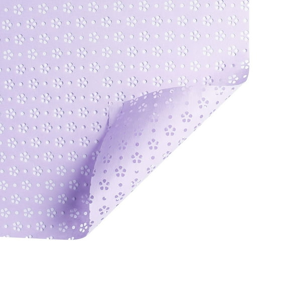 Granjero Gordo Regalos, flores, papel para envolver regalos, papel hueco monocromático impermeable con diseño de flor de cerezo, papel para envolver flores (morado)