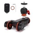 thumbnail image 4 of 3 Wheel Camera Dolly, Aluminum Alloy Ballhead Inbuilt 1800mAh Battery Camera Dolly 3 Gears  for Filming, 4 of 7