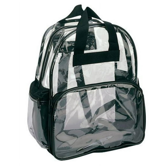 Clear Backpack Book Bag Transparent School Sports Stadium Concert Arena TSA Security Shoulder Travel 3 Pockets