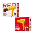 thumbnail image 5 of RED by KISS 2000 Ceramic Hair Dryer, Professional Salon Blow Dryer, 2 Detangler Pik Attachments, Tourmaline Technology, 3 Heat Settings, Easy Storage Loop (Yellow), 5 of 5