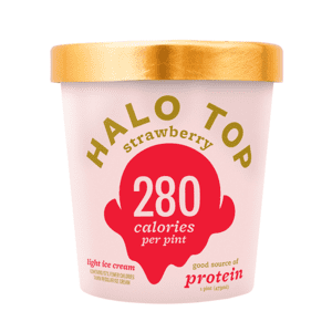 Halo Top, Strawberry Ice Cream, Pint (8 Count)
