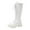 White, variant on QQAMB Womens Knee High Combat Boots, Comfort Platform Chunky Low Heel Lace Up Boot Lug Sole Mid Calf Riding-Boots