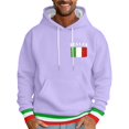 thumbnail image 2 of CONZONE Mens Casual Hoodies Long Sleeve Pullover Hoodie for Men Italian Flag Graphic Hooded Sweatshirts With Pocket, 2 of 4