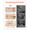 thumbnail image 4 of VEVOR Dog Whelping Box, 60x59x23 in Transparent Plastic Dog Whelping Pen for X-Large Sized Dogs, Waterproof Puppy Playpen with Windows & Door Lock, Easy to Clean, 4 of 9