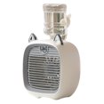 thumbnail image 2 of Mini ventilador de refrigeración por agua USB 2400mAh 2 modos de pulverización Ventilador de mesa de viento de 3 engranajes (gris) Likrtyny Libre de BPA, 2 of 9